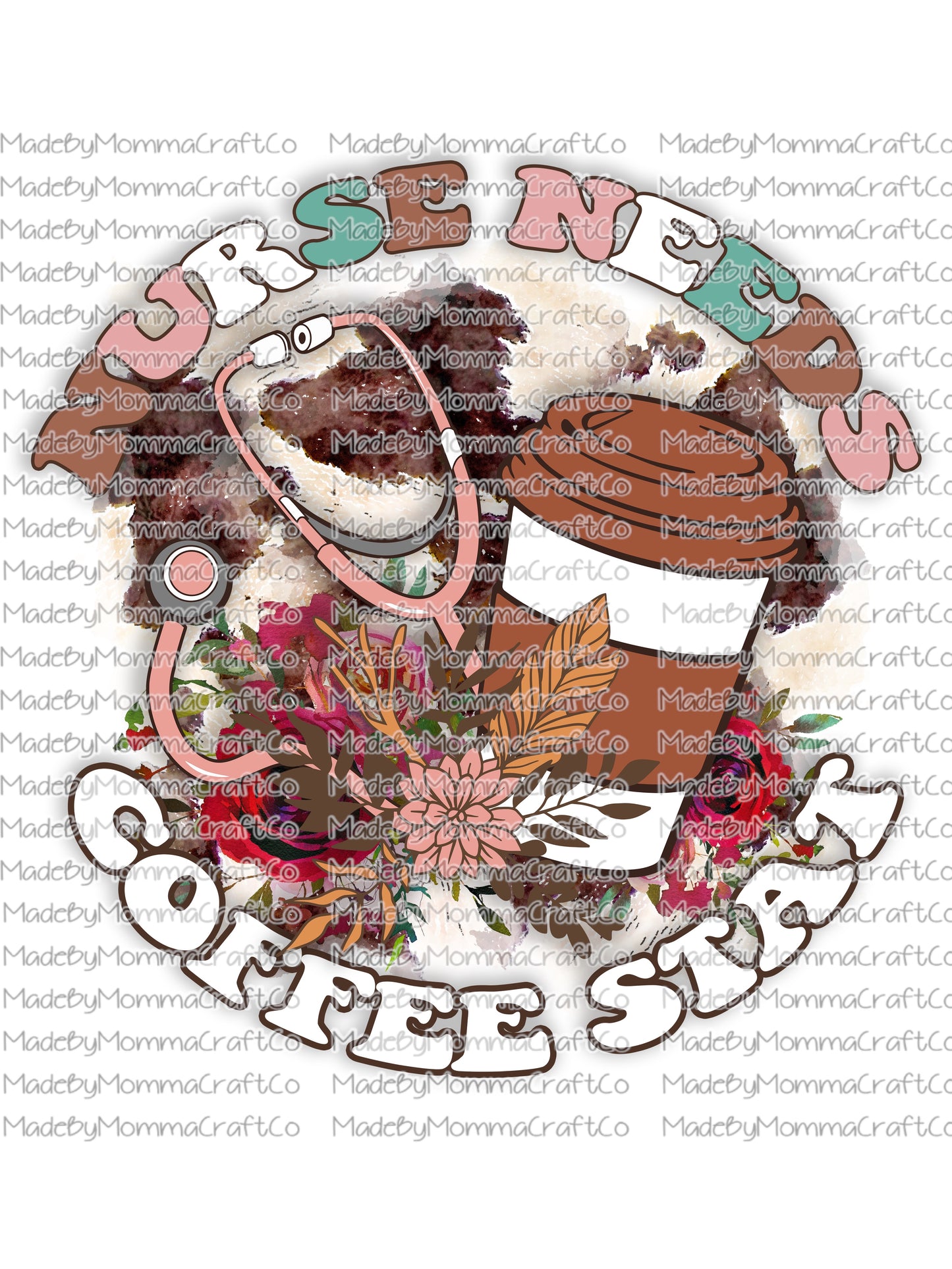 NURSE NEEDS COFFEE STAT - Cheat Clear Waterslide™ or White Cast Sticker