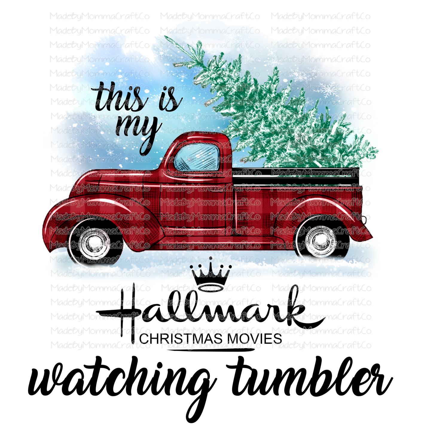 Christmas Movies Truck -Cheat Clear Waterslide™ or White Cast Sticker