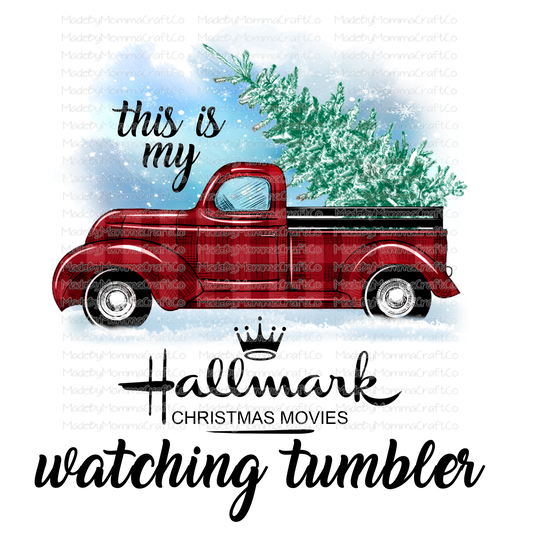 Christmas Movies Truck -Cheat Clear Waterslide™ or White Cast Sticker