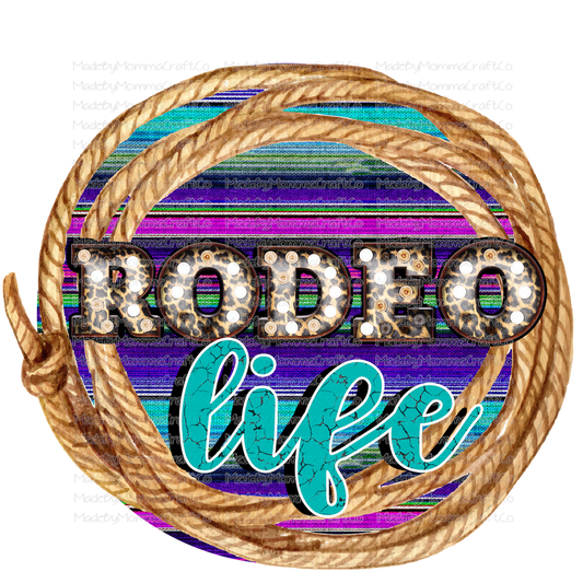 Rodeo Life Serape - Cheat Clear Waterslide™ or White Cast Sticker