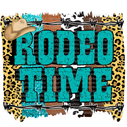 Rodeo Time Brush Strokes - Cheat Clear Waterslide™ or White Cast Sticker