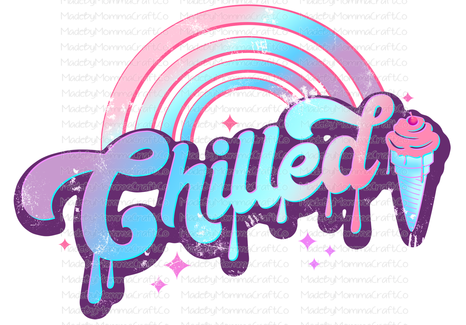 Chilled Distressed - Cheat Clear Waterslide™ or White Cast Sticker