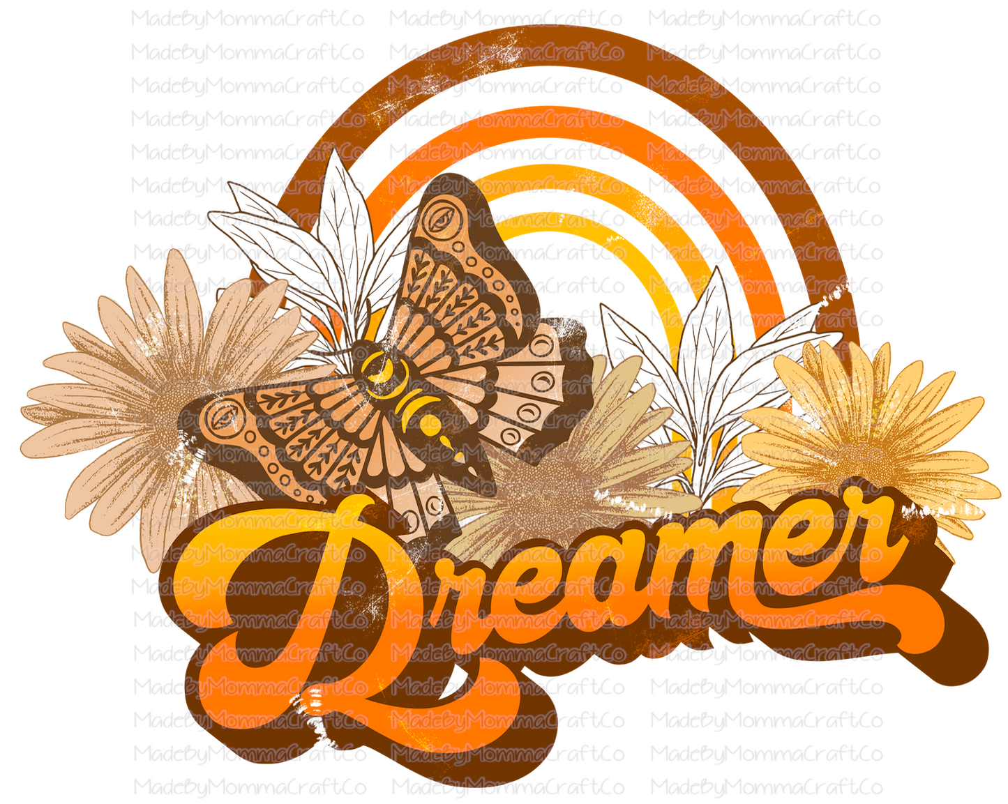 Dreamer Distressed Butterfly - Cheat Clear Waterslide™ or White Cast Sticker