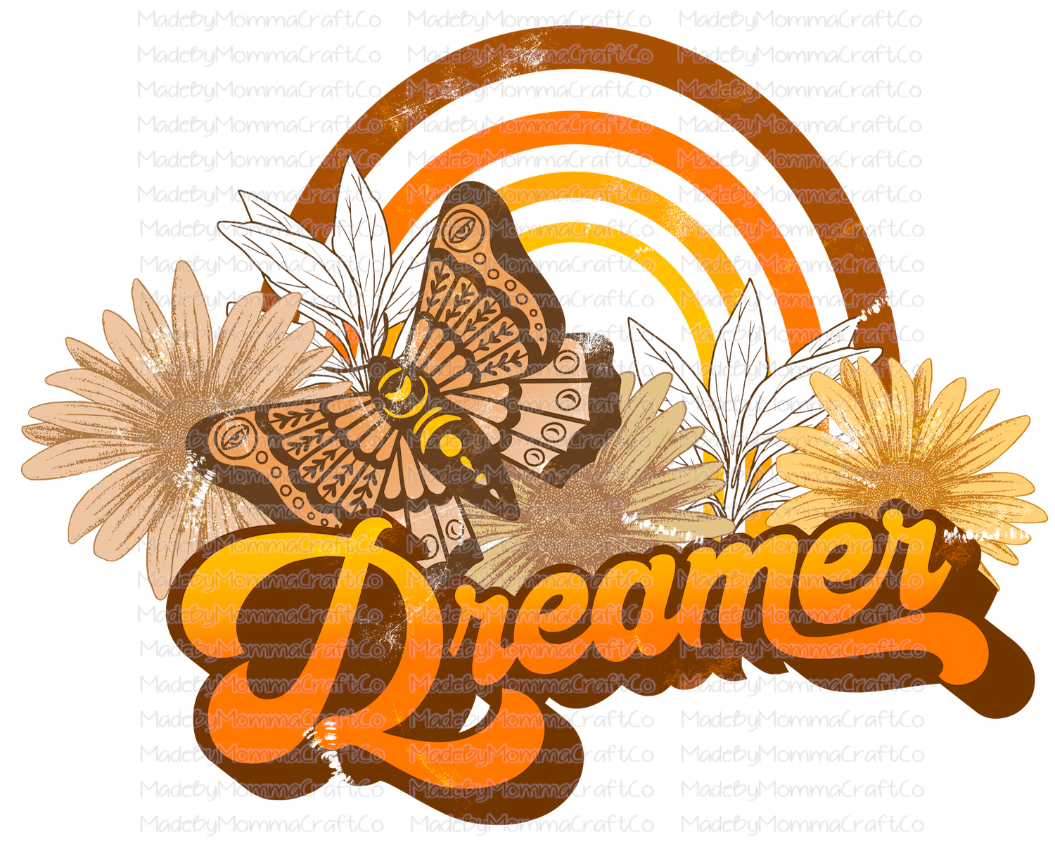 Dreamer Distressed Butterfly - Cheat Clear Waterslide™ or White Cast Sticker