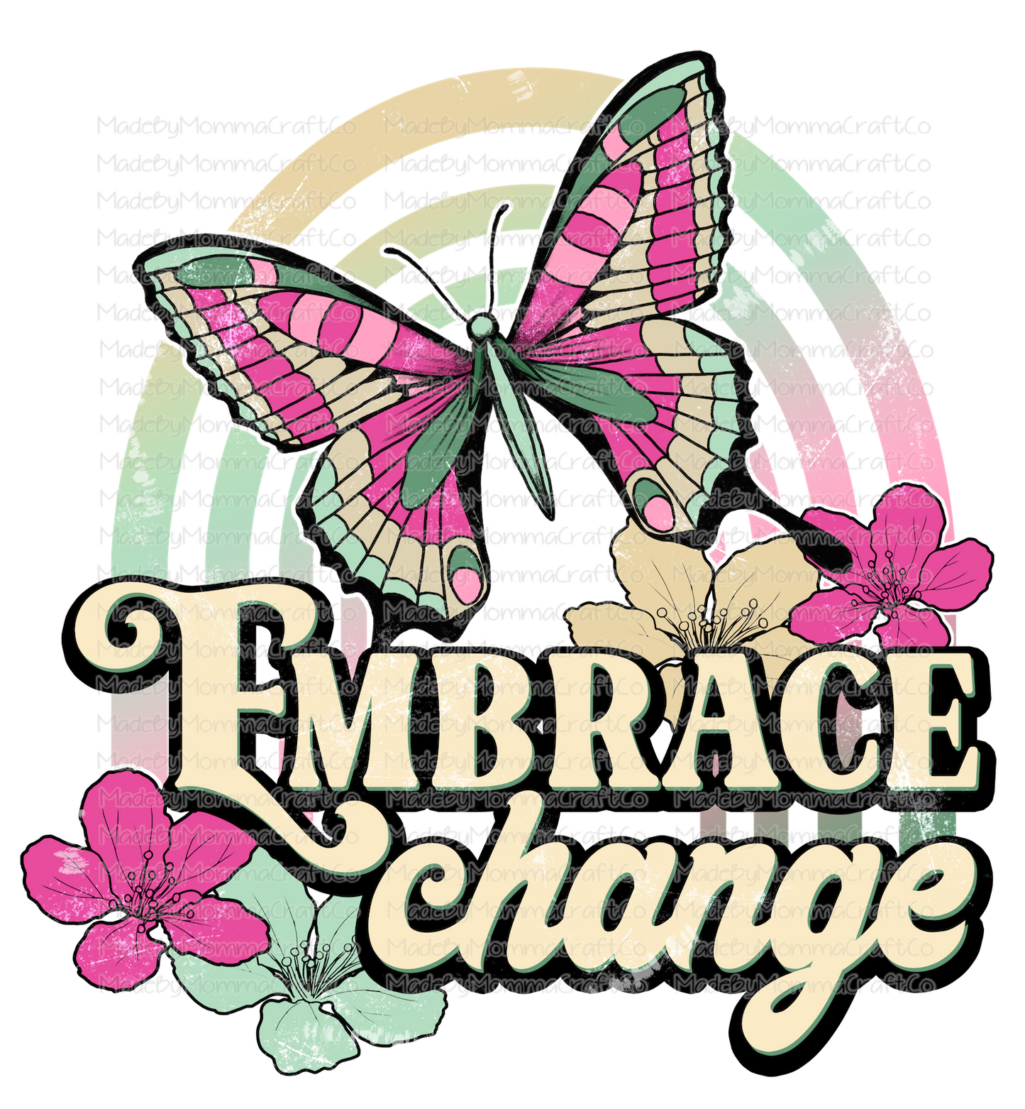 Embrace Change Butterfly - Cheat Clear Waterslide™ or White Cast Sticker