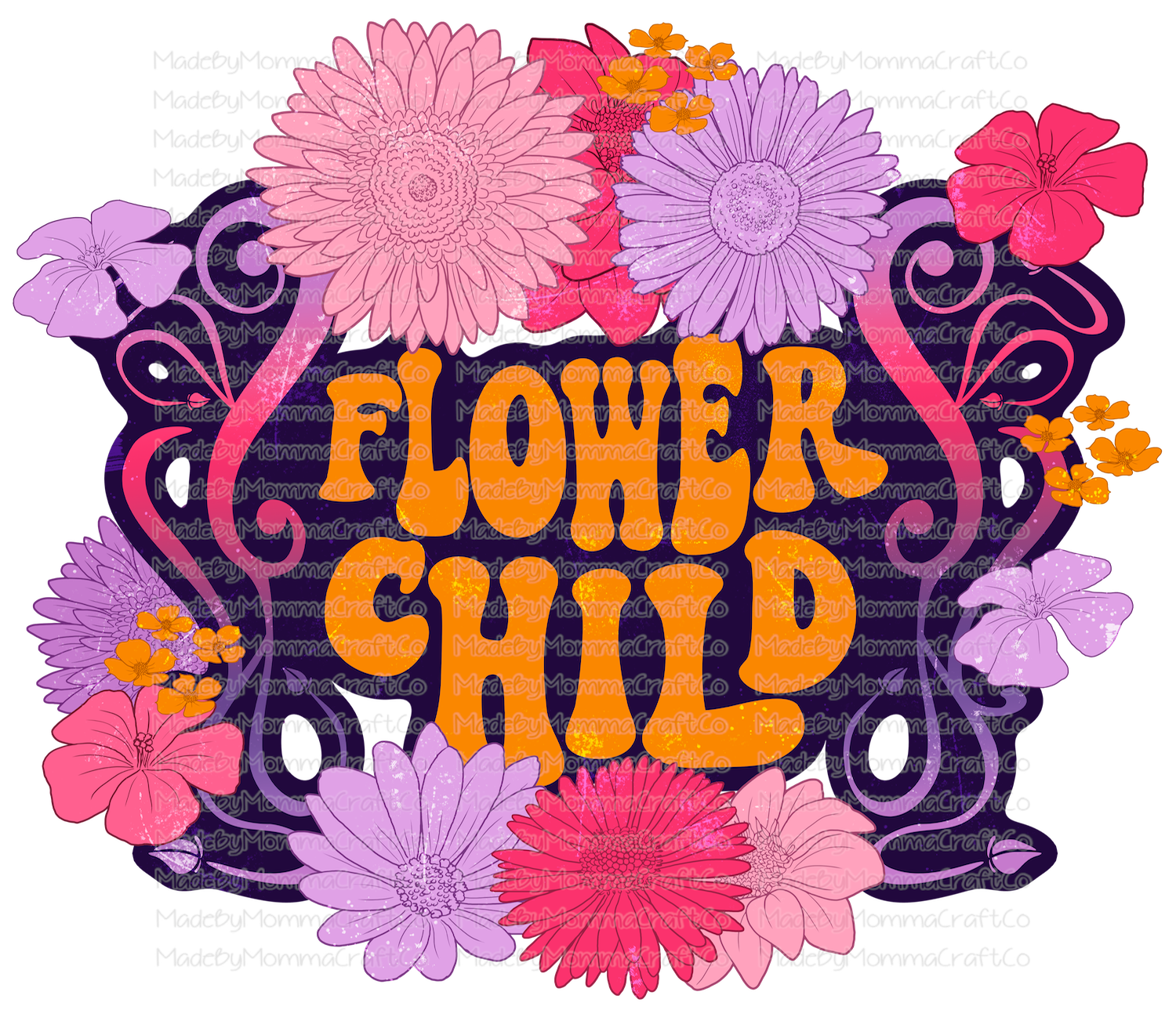 Flower Child - Cheat Clear Waterslide™ or White Cast Sticker
