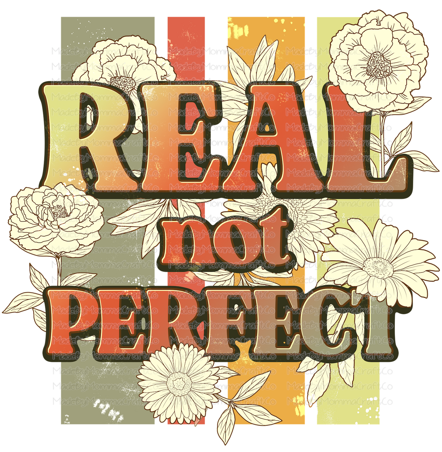 Real Not Perfect - Cheat Clear Waterslide™ or White Cast Sticker