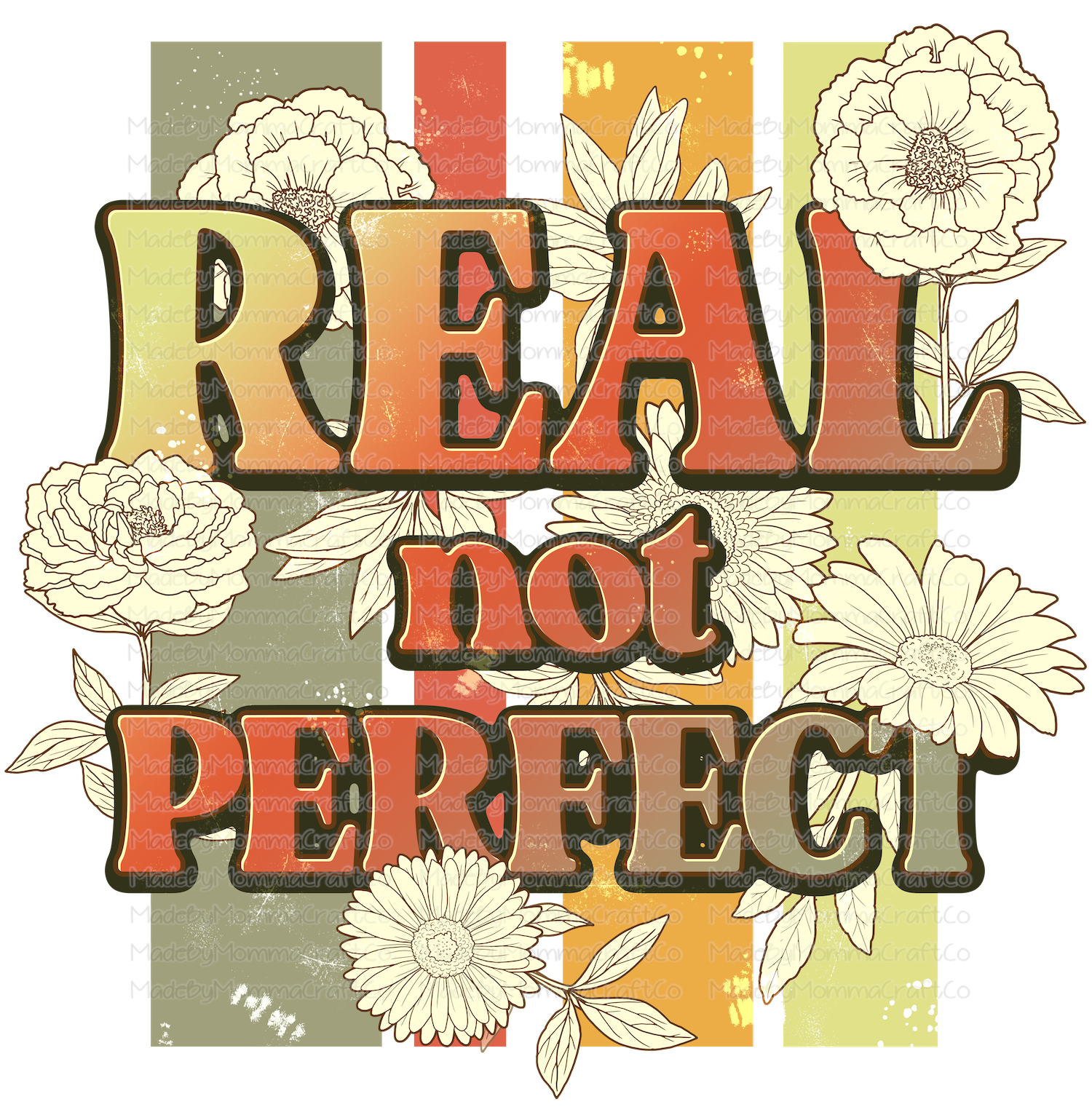 Real Not Perfect - Cheat Clear Waterslide™ or White Cast Sticker