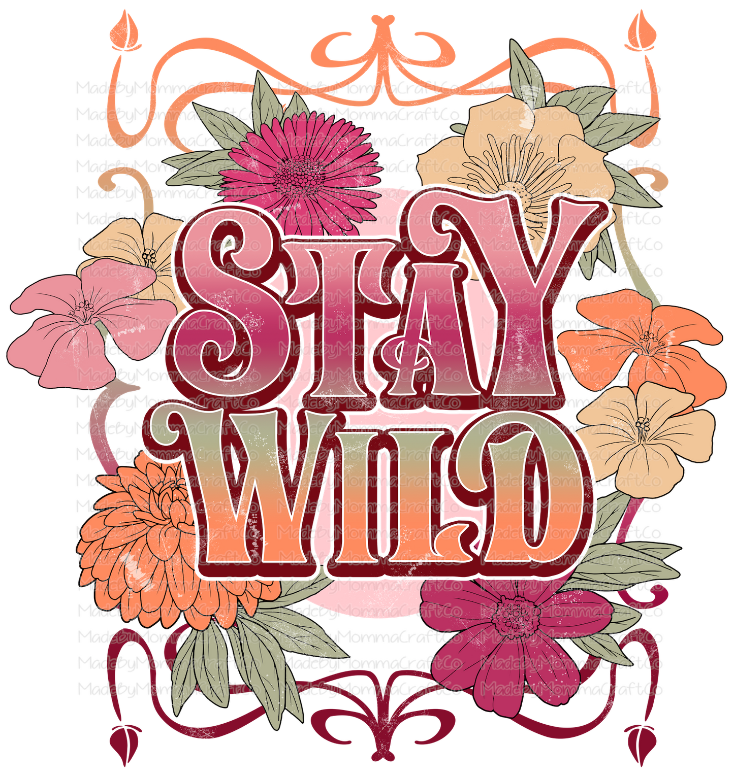 Stay Wild - Cheat Clear Waterslide™ or White Cast Sticker