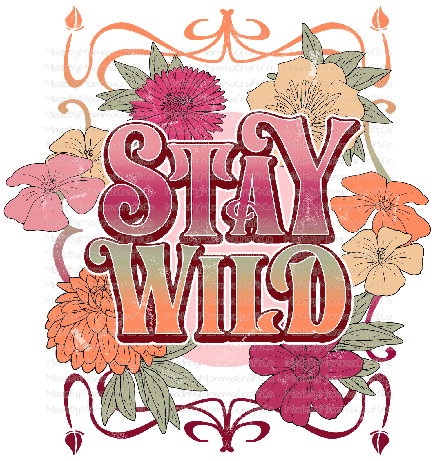 Stay Wild - Cheat Clear Waterslide™ or White Cast Sticker
