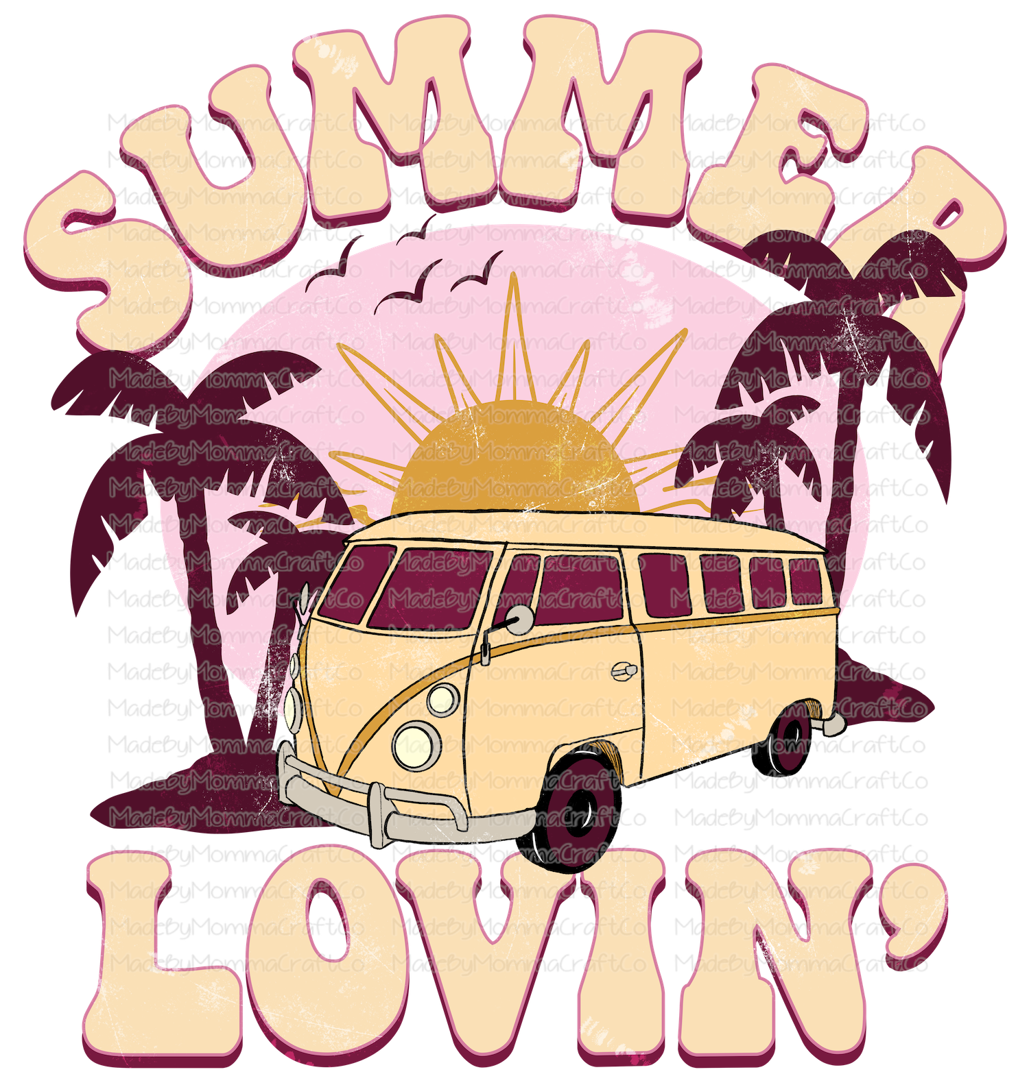 Summer Lovin&#39;  - Cheat Clear Waterslide™ or White Cast Sticker