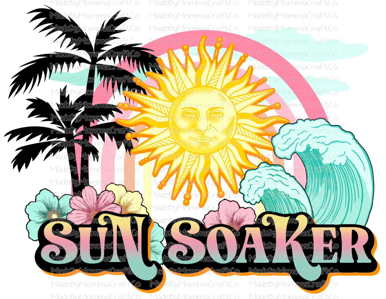 Sun Soaker - Cheat Clear Waterslide™ or White Cast Sticker