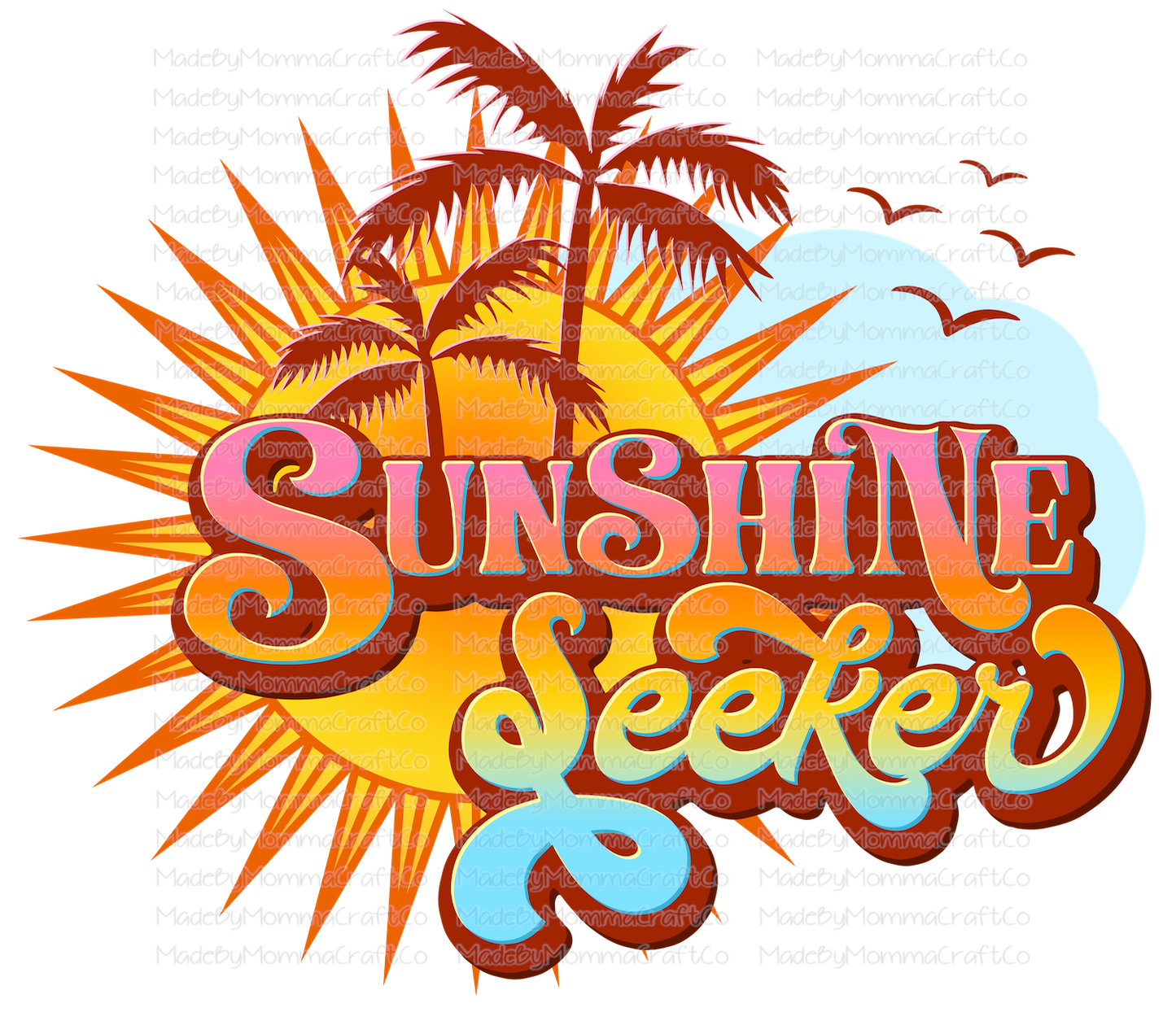 Sunshine Seeker - Cheat Clear Waterslide™ or White Cast Sticker