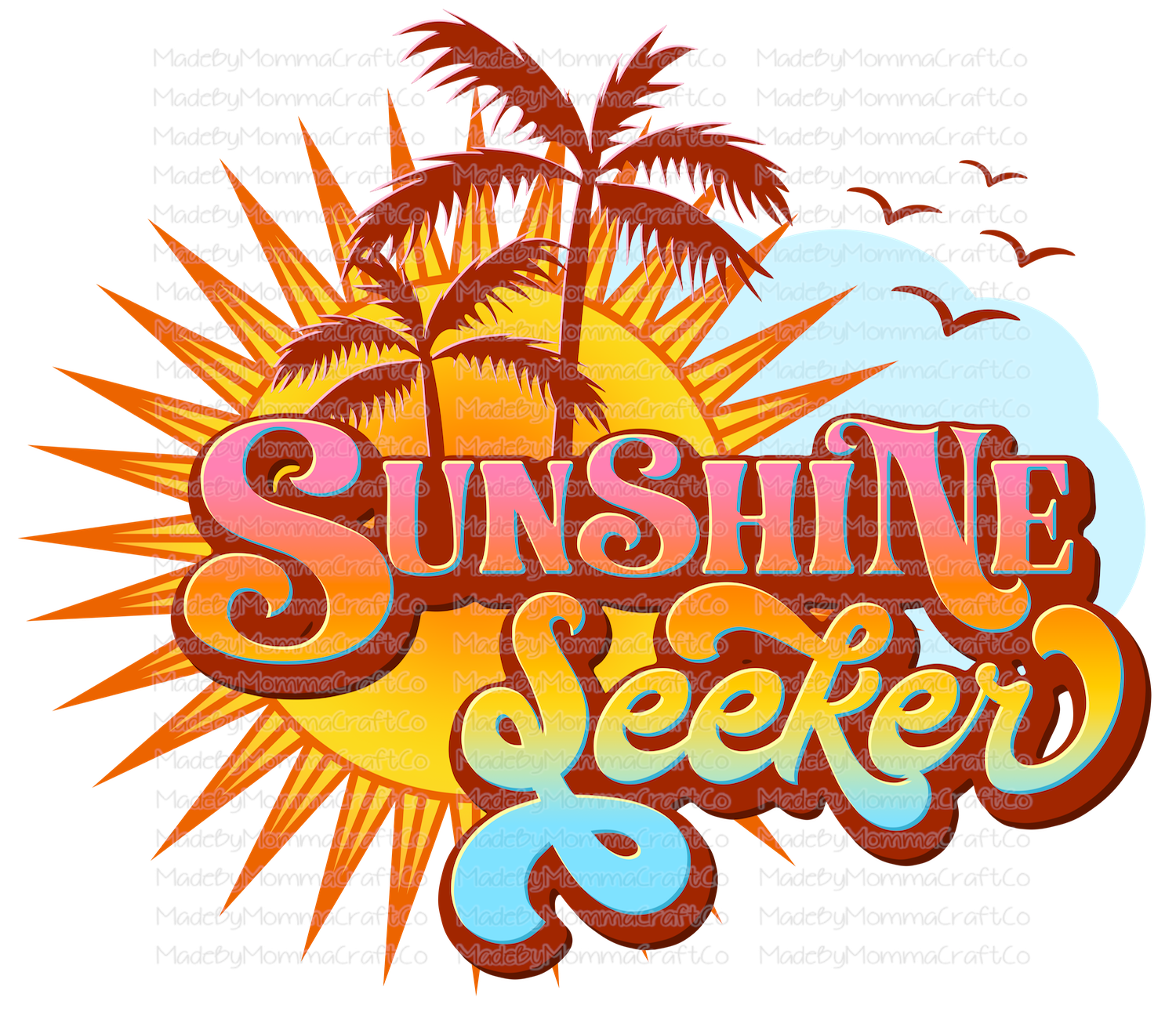 Sunshine Seeker - Cheat Clear Waterslide™ or White Cast Sticker