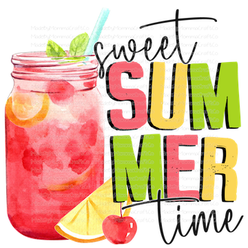 Sweet Summer Time Lemonade -Cheat Clear Waterslide™ or White Cast Sticker