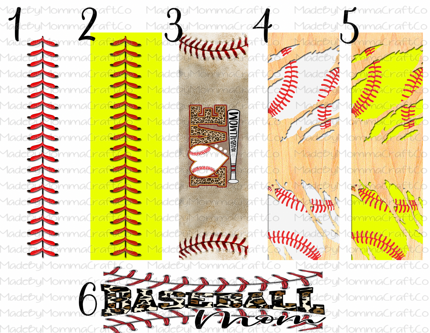 Softball and Baseball Pen wraps - Printed Waterslides