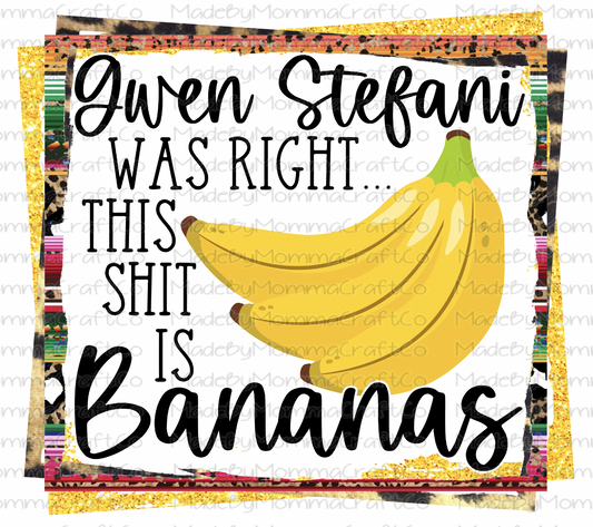 This Shit Is Bananas -Cheat Clear Waterslide™ or White Cast Sticker