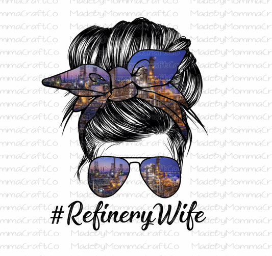 Refinery Wife Messy Bun  -Cheat Clear Waterslide™ or White Cast Sticker