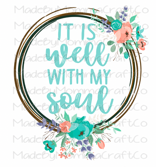 All Is Well With My Soul - Waterslide Decal or Digital Download