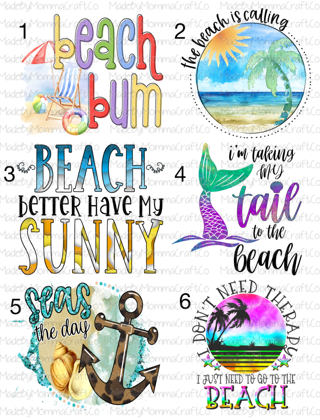 Beach Cheat Clear Waterslide™ or White Cast Sticker