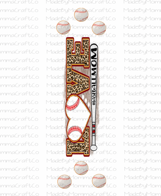 Baseball Mom Cheat Clear Waterslide™ Pen Wrap Decal