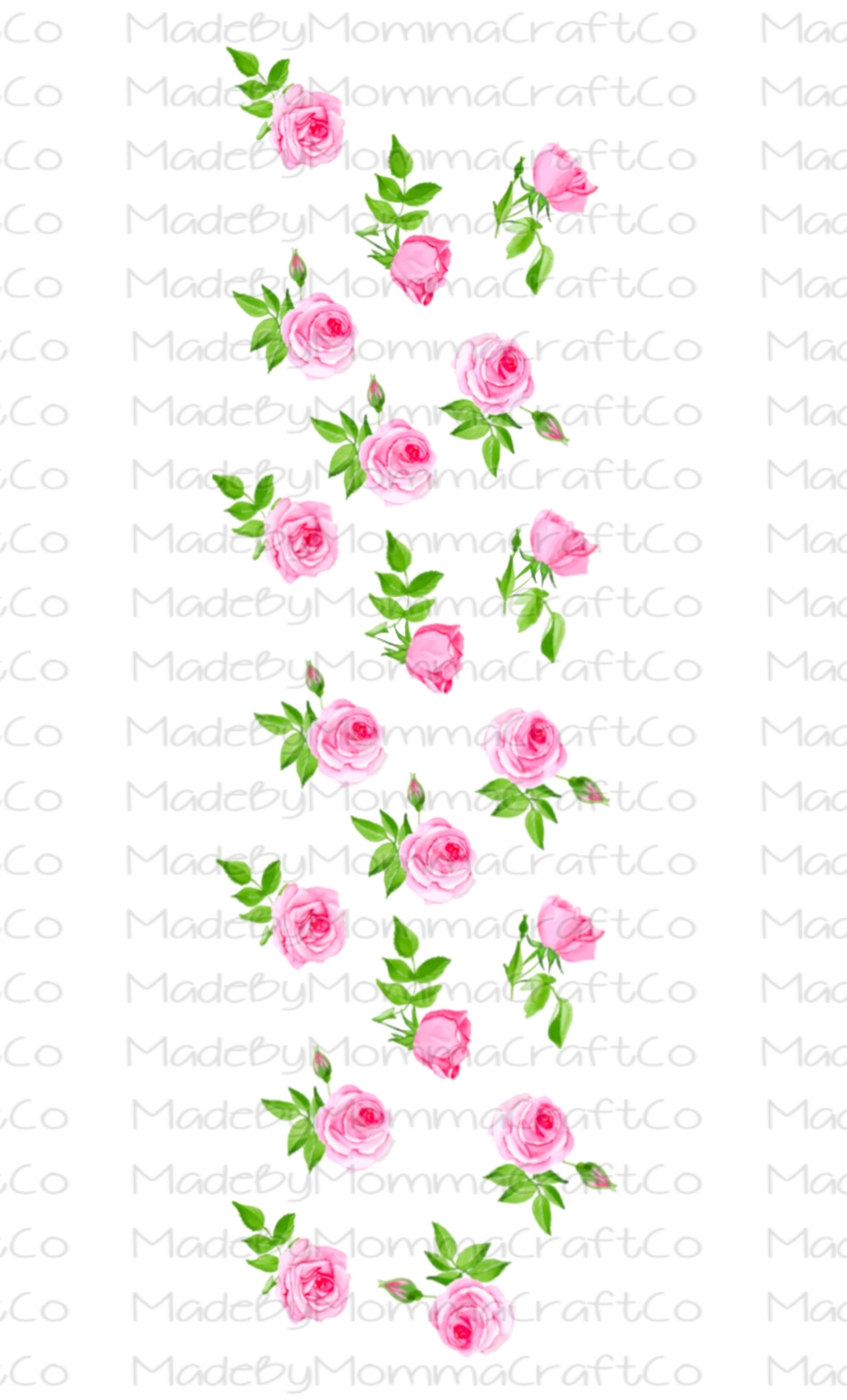 Pink Flower Cheat Clear Waterslide™ Pen Wrap Decal