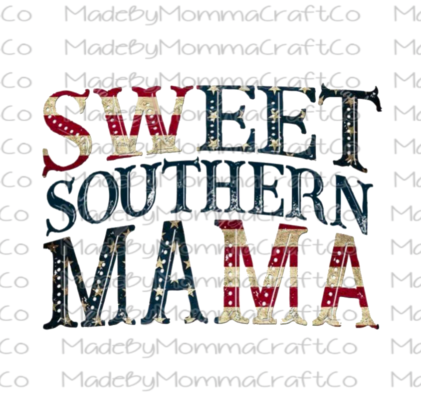 Sweet Southern Mama - Cheat Clear Waterslide™ or White Cast Sticker