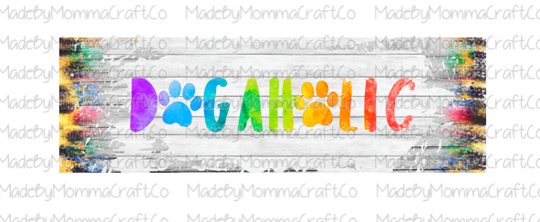 Dogaholic Cheat Clear Waterslide™ Pen Wrap Decal