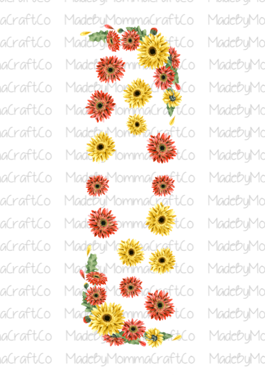 Daisy With Spot for Name Cheat Clear Waterslide™ Pen Wrap Decal