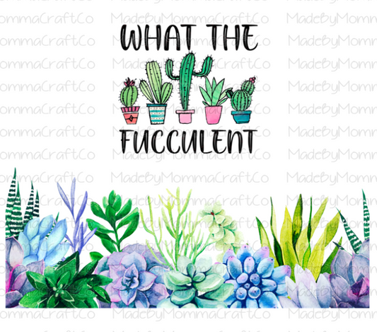 What the Fucculent Succulent Cactus Border Overlay Wrap - Cheat Clear Waterslide™ for All Color Cups