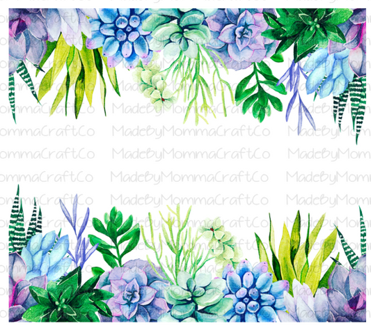 Succulent Border Overlay Wrap - Cheat Clear Waterslide™ for All Color Cups
