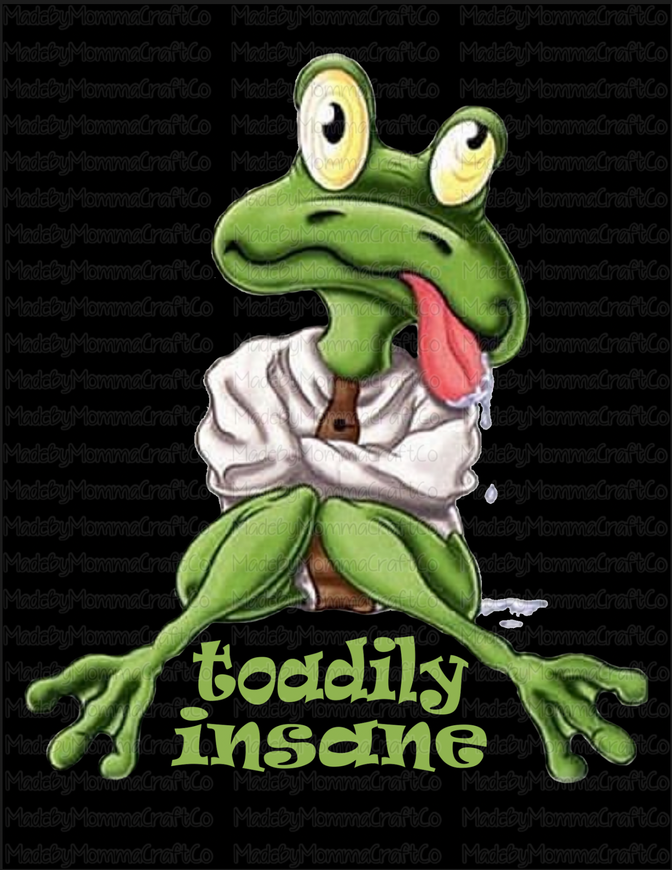 Toddily Insane Frog - Cheat Clear Waterslide™ or White Cast Sticker