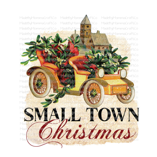 Small Town Vintage Christmas -Cheat Clear Waterslide™ or White Cast Sticker