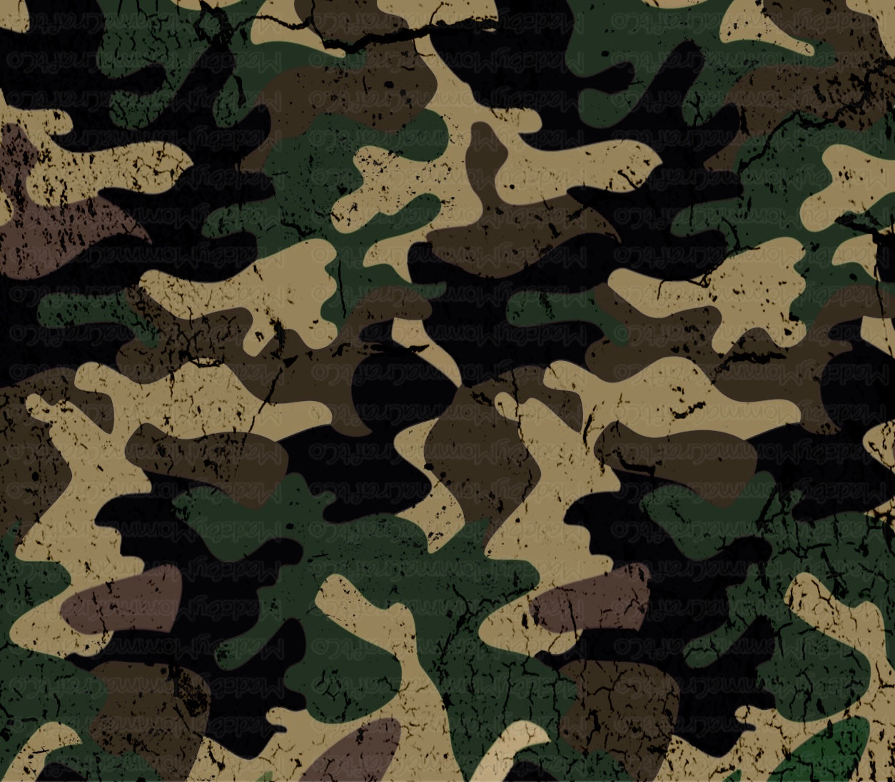 Distressed Camo Sublimation Manly Tumbler Wrap - Or Clear Waterslide Wrap -Or Digital Download