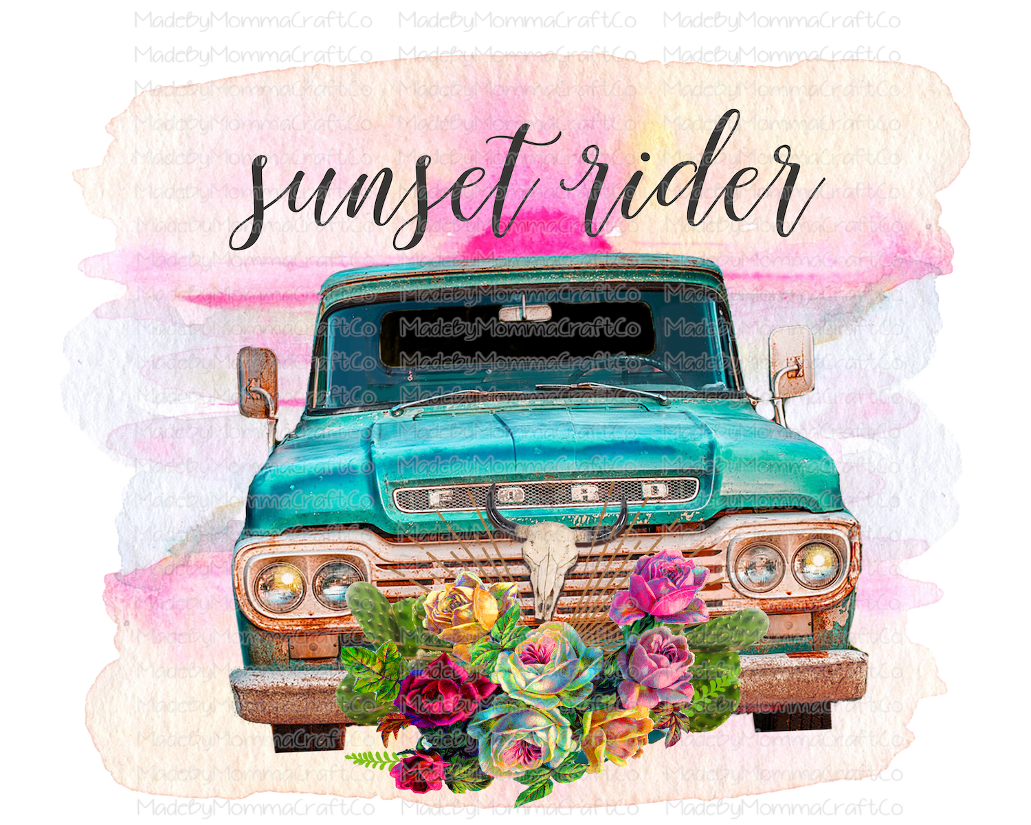 Sunset Rider - Cheat Clear Waterslide™ or White Cast Sticker