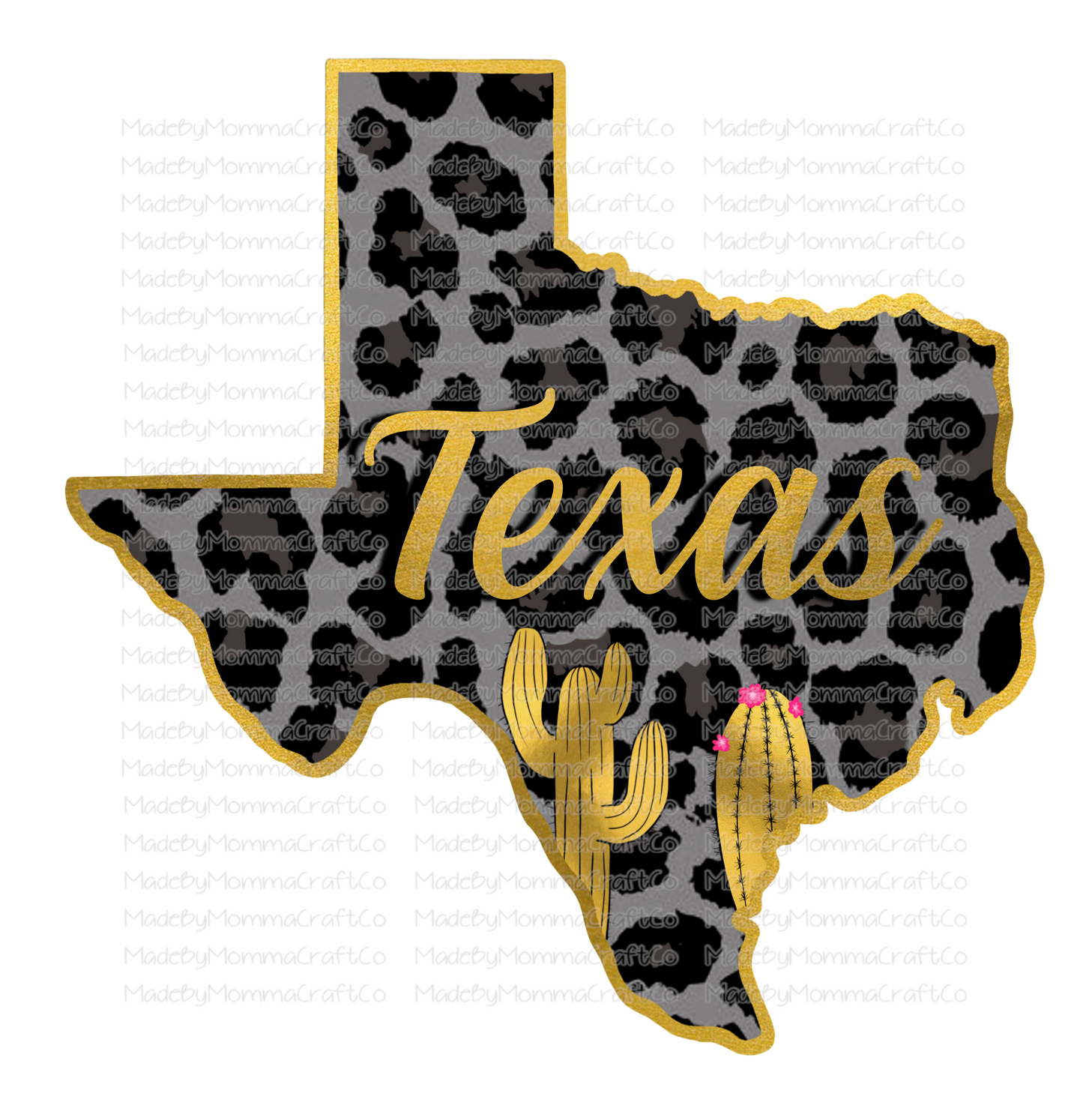 Texas State - Cheat Clear Waterslide™ or White Cast Sticker