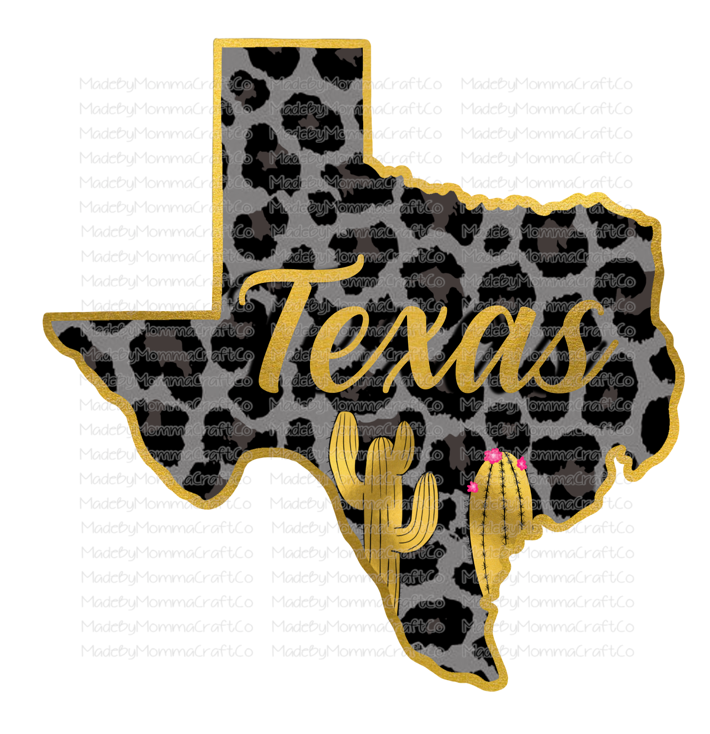 Texas State - Cheat Clear Waterslide™ or White Cast Sticker