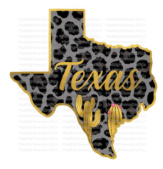 Texas State - Cheat Clear Waterslide™ or White Cast Sticker