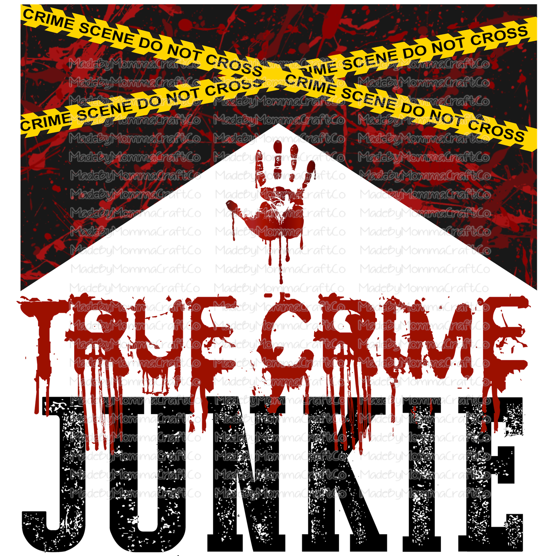 True Crime Junkie - Cheat Clear Waterslide™ or White Cast Sticker