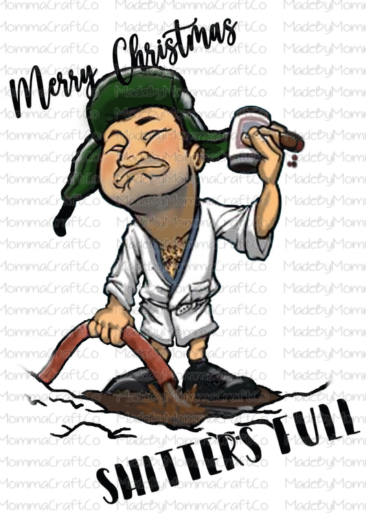 Shitters Full Christmas Vacation-Cheat Clear Waterslide™ or White Cast Sticker