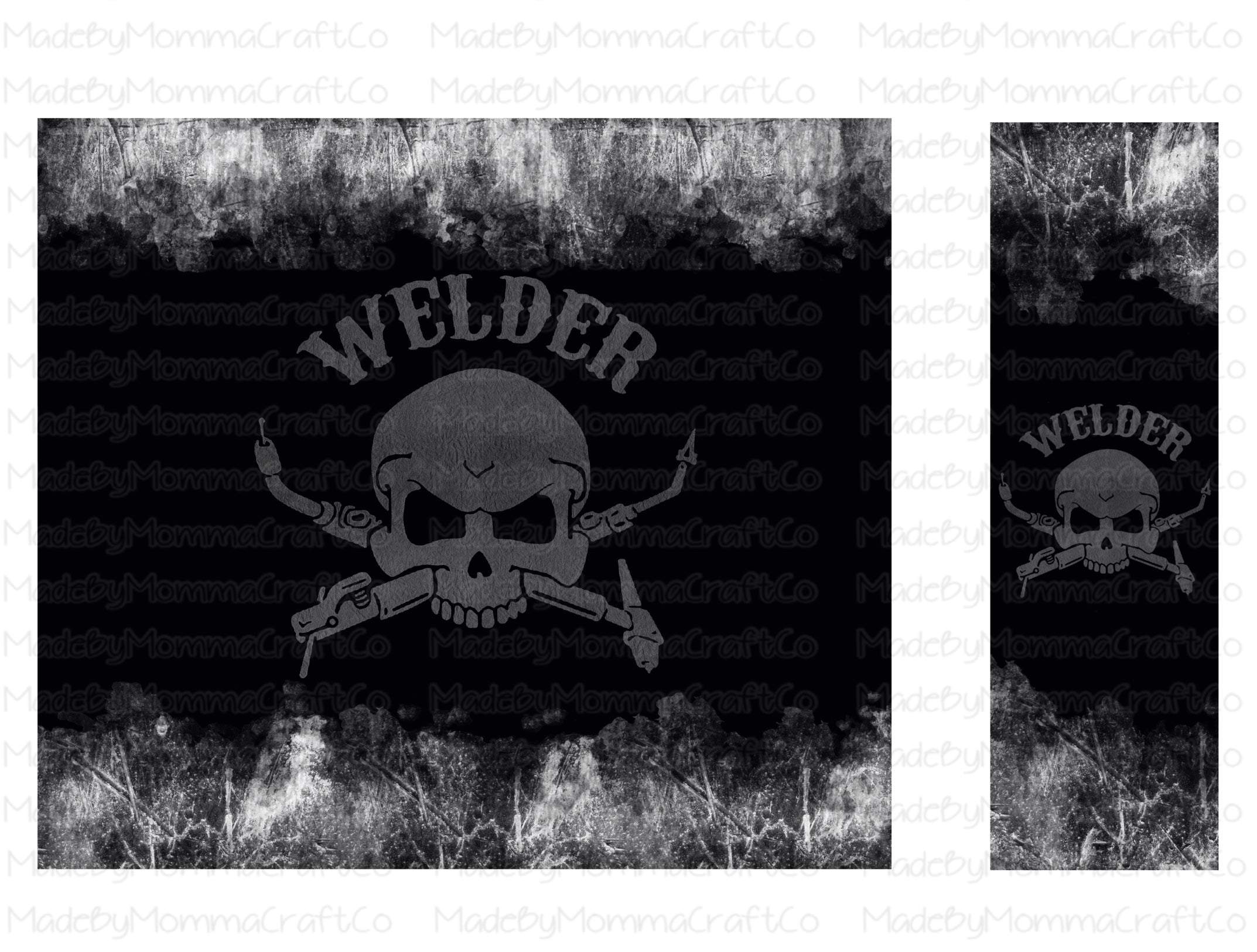 Welder Sublimation or Waterslide Wrap + Pen Wrap Set - Printed or Digital Download
