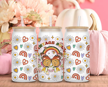 Vintage Soul Butterfly Sublimation Libbey Can Wrap