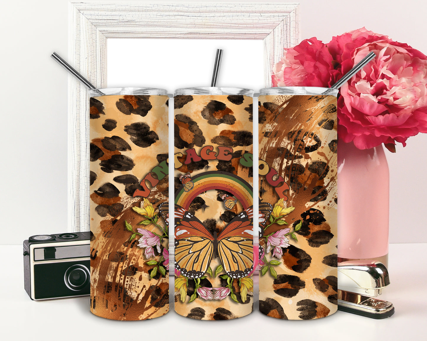 Vintage Soul Colorful 90's Sublimation or Waterslide Wrap - 20oz and 30oz