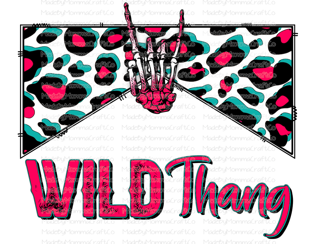 Wild Thang Skeleton Hand - Cheat Clear Waterslide™ or White Cast Sticker