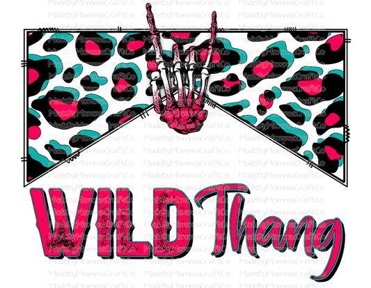 Wild Thang Skeleton Hand - Cheat Clear Waterslide™ or White Cast Sticker