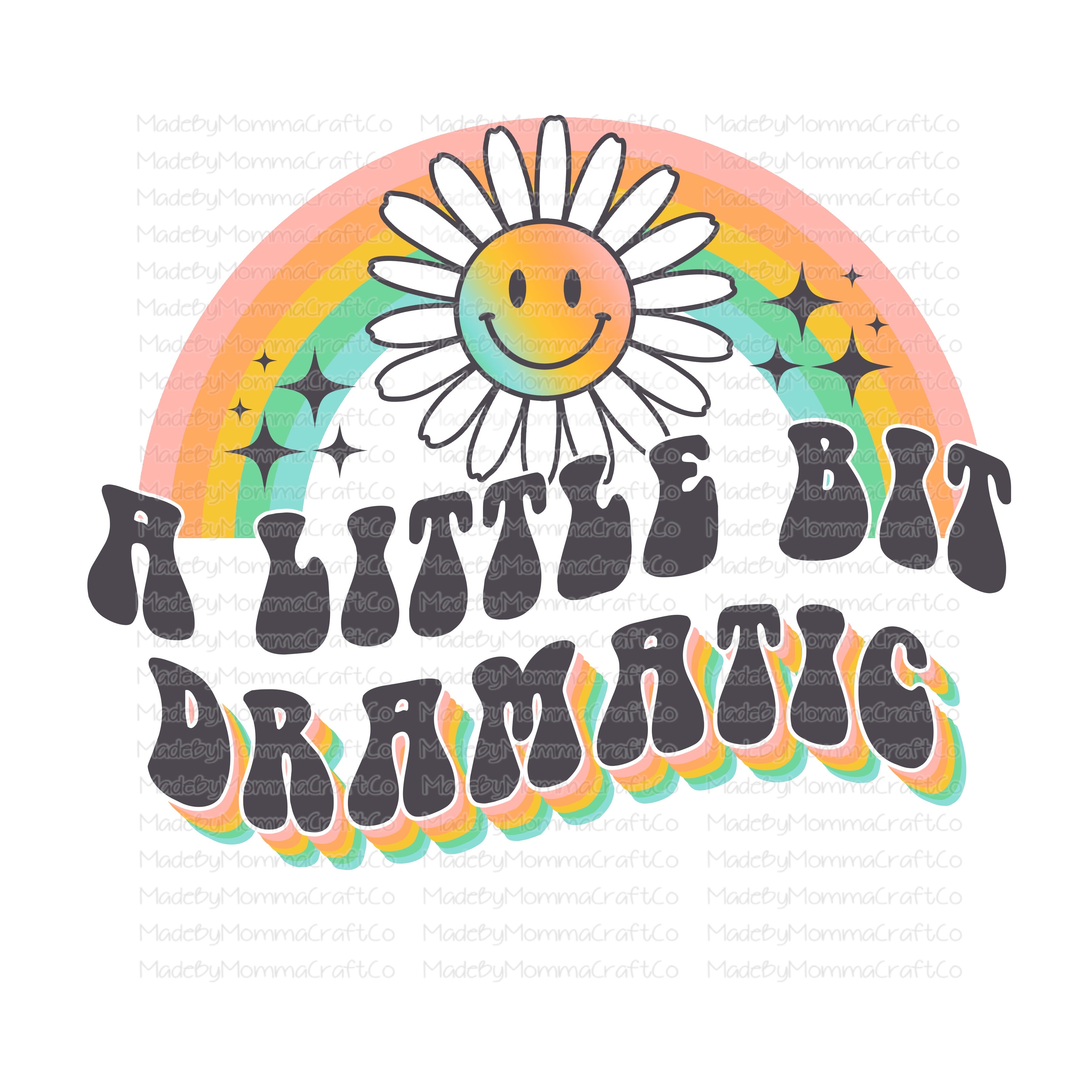 A Little Bit Dramatic Vintage - Cheat Clear Waterslide™ or White Cast Sticker