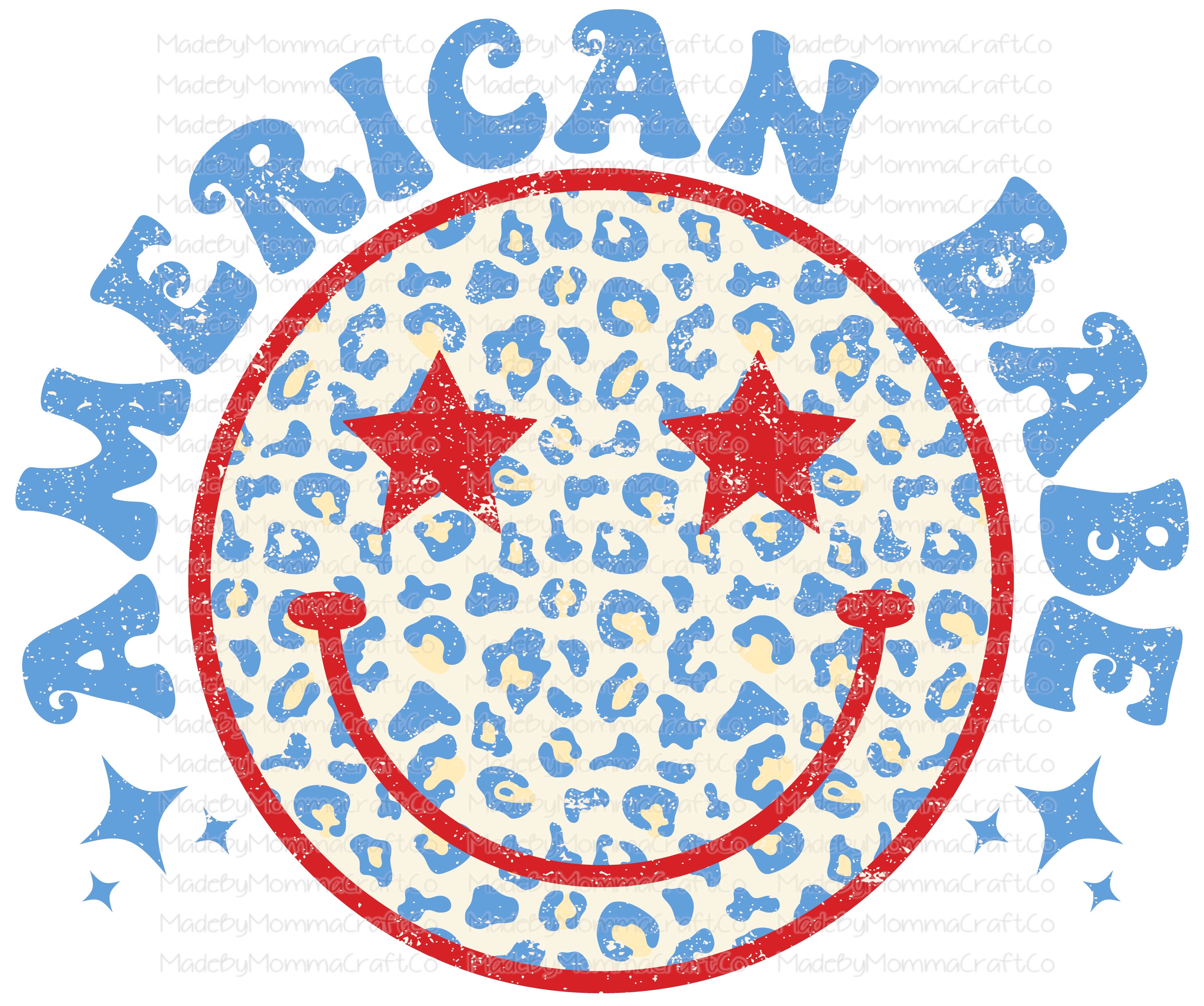 American Babe - Cheat Clear Waterslide™ or White Cast Sticker