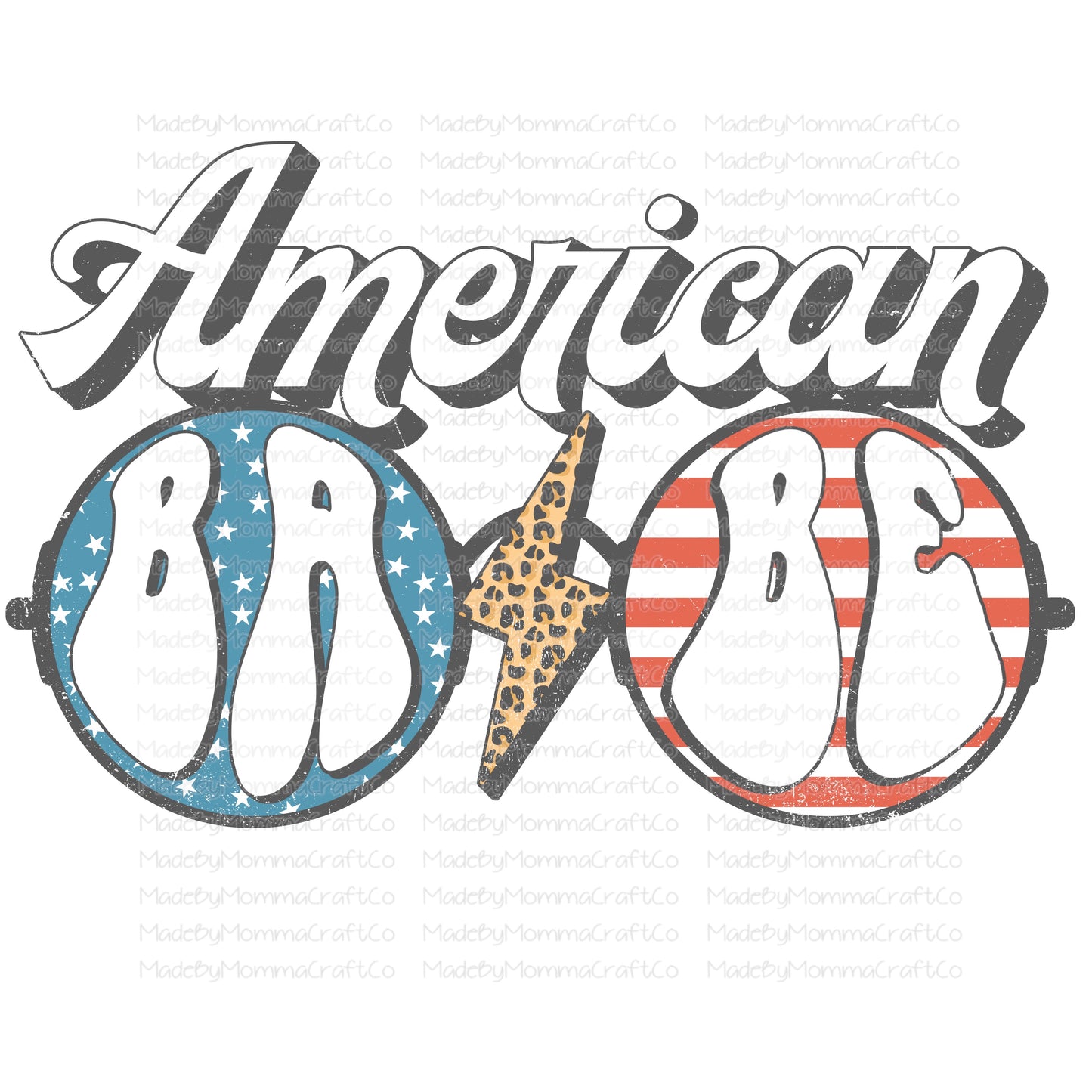 American Babe Groovy Sunglasses - Cheat Clear Waterslide™ or White Cast Sticker