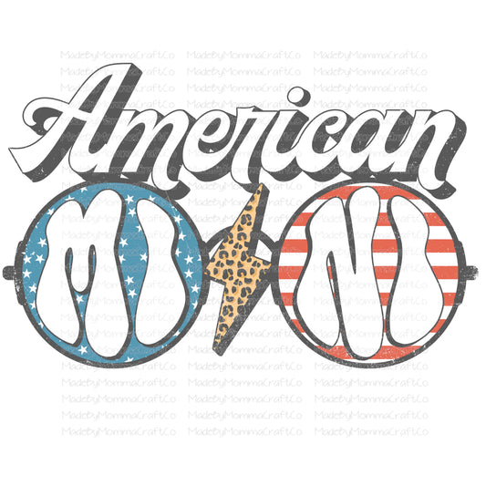 American Mini Groovy Sunglasses - Cheat Clear Waterslide™ or White Cast Sticker