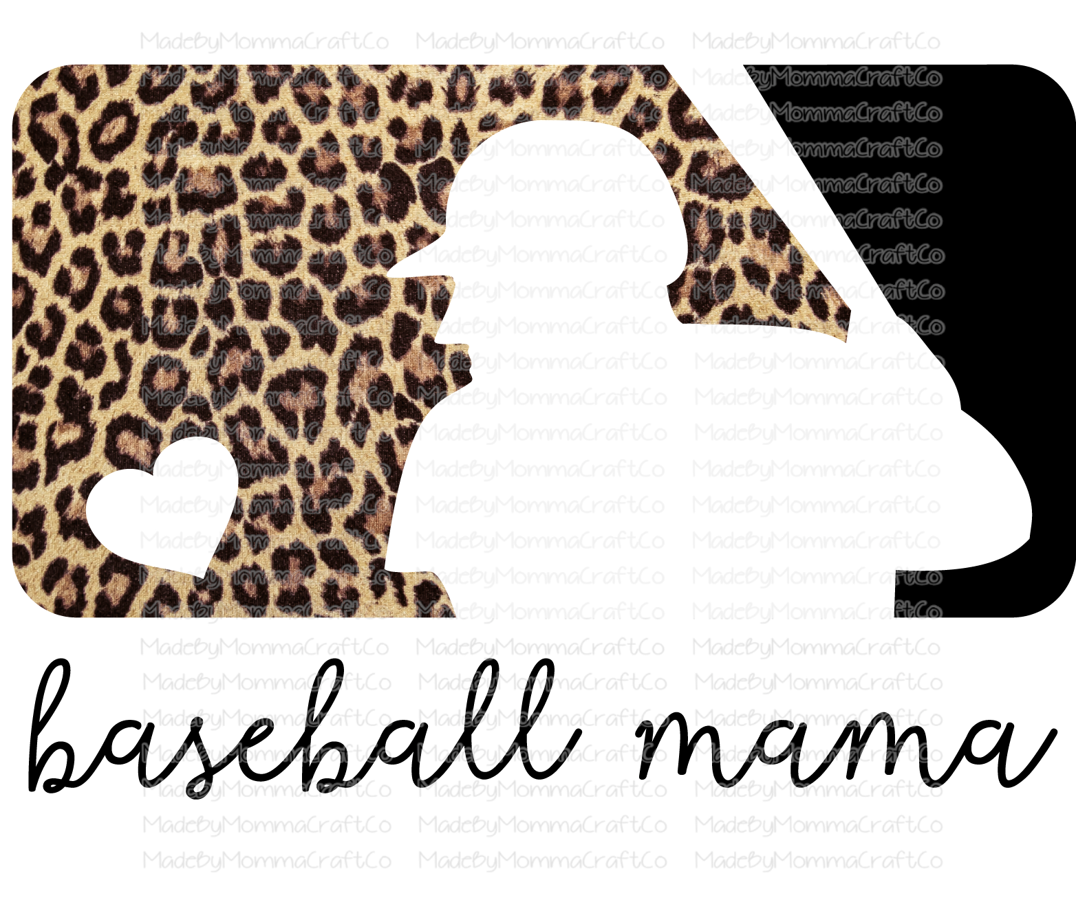 Baseball Mama -Cheat Clear Waterslide™ or White Cast Sticker